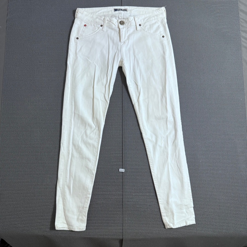 Hudson Womens White Skinny Denim Jeans Size 26